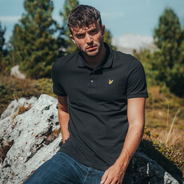 Lyle & Scott Plain Polo Zwart