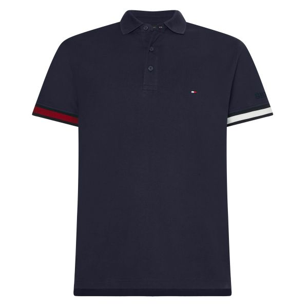 Tommy Hilfiger Flag Sleeve Polo Navy