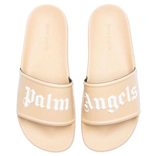 Palm Angels Pool Slippers Beige