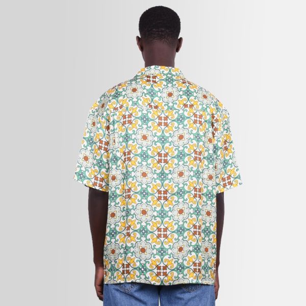 Drôle De Monsieur Slogan Faïence Overhemd Groen