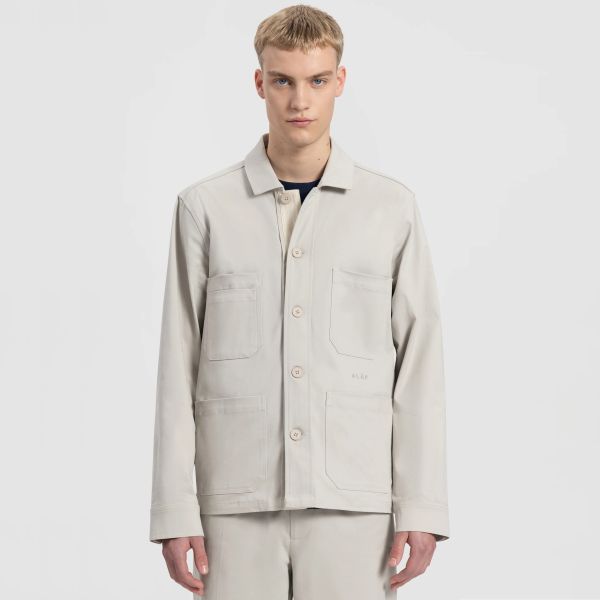 Olaf Workwear Overshirt Licht Grijs