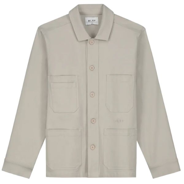 Olaf Workwear Overshirt Licht Grijs