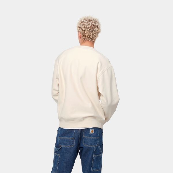 Carhartt American Script Sweater Off White