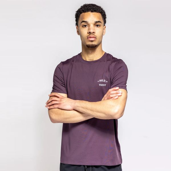 In Gold We Trust Sport T-shirt Paars