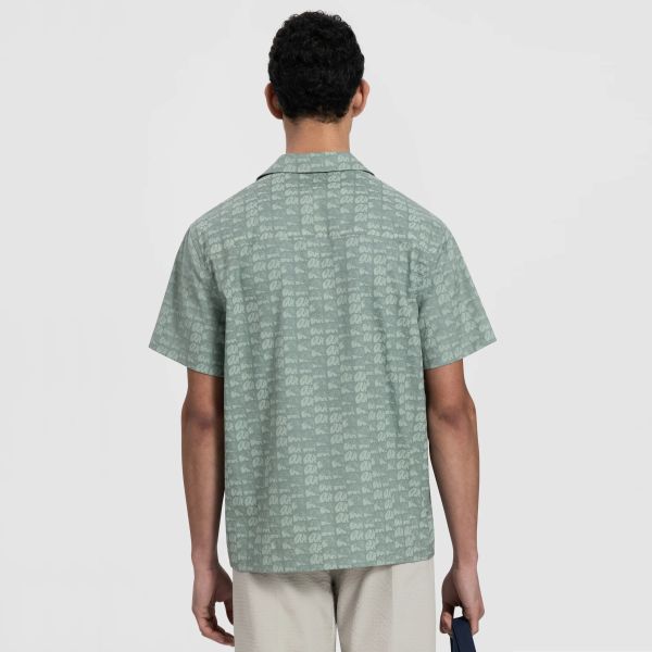 Olaf AOP Blur Overhemd Groen