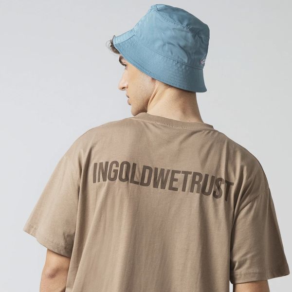 In Gold We Trust The Future T-shirt Beige