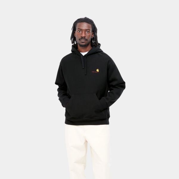 Carhartt American Script Hoodie Zwart