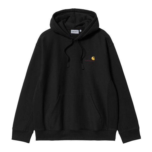 Carhartt American Script Hoodie Zwart