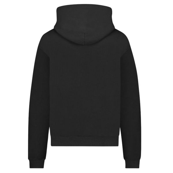 Flâneur Printed Logo Hoodie Zwart