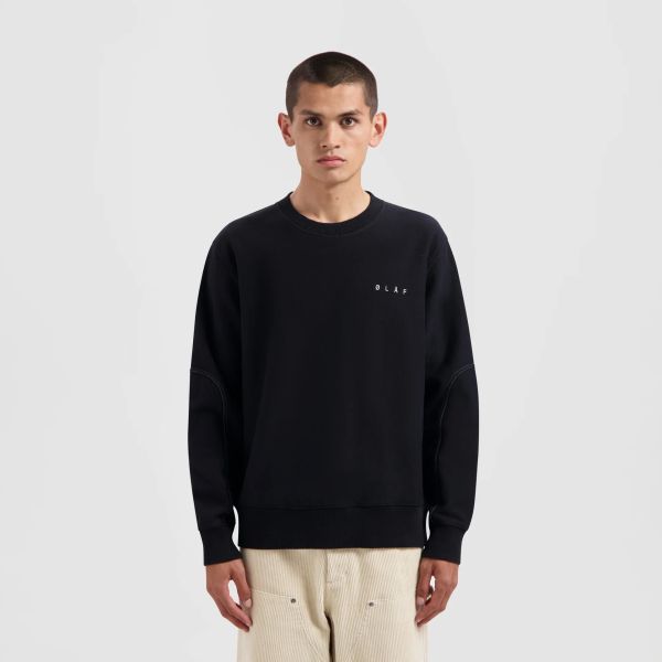 Olaf Face Sweater Zwart