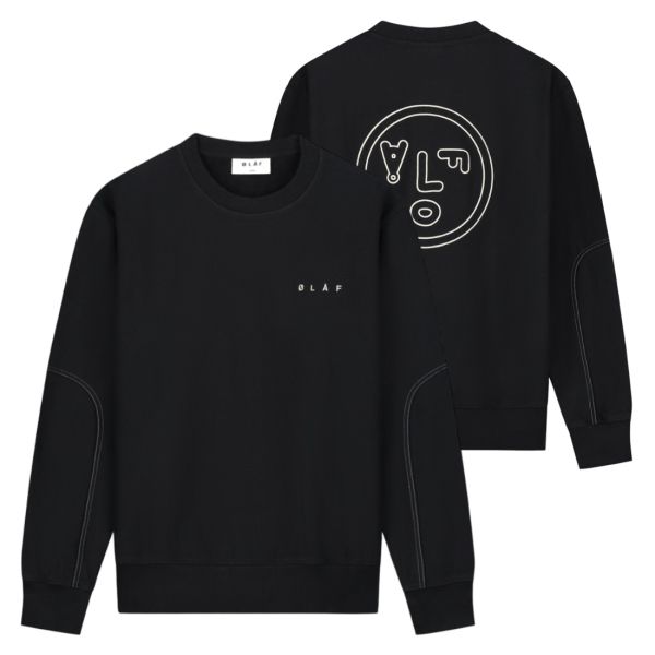 Olaf Face Sweater Zwart