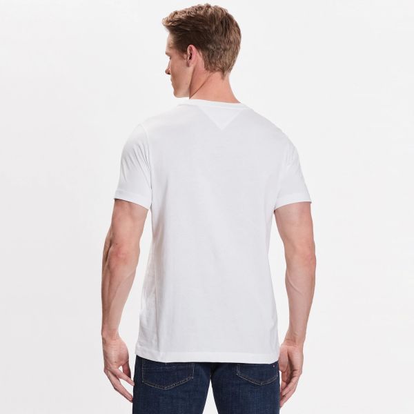 Tommy Hilfiger Brand Love Chest Logo T-shirt Wit