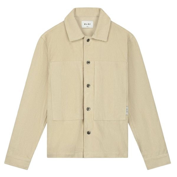 olaf corduroy overshirt off white