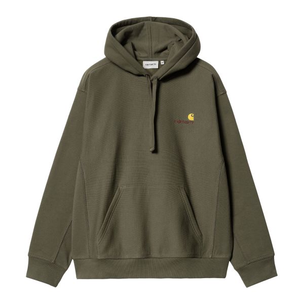 Carhartt American Script Hoodie Donker Groen