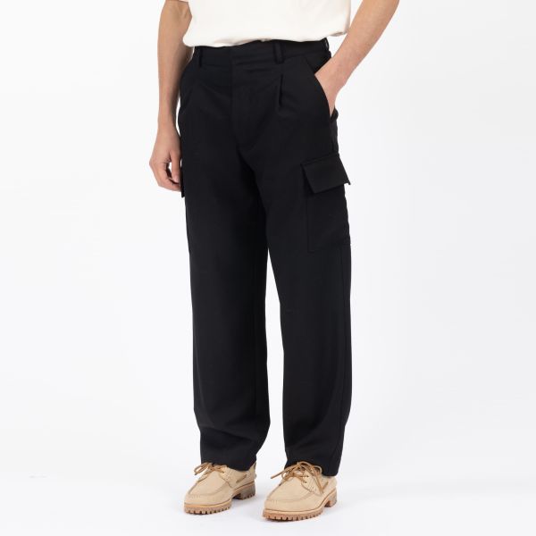 Drôle De Monsieur Flanelle Cargo Broek Zwart