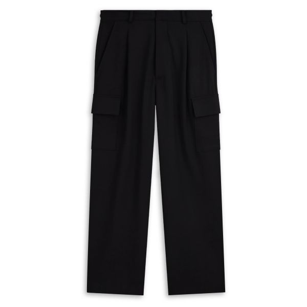 Drôle De Monsieur Flanelle Cargo Broek Zwart
