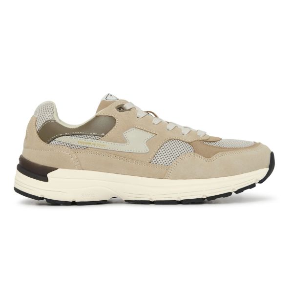 Stepney Workers Club Amiel S-Strike Suede Mix Sneaker Beige