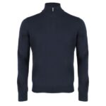 Gran Sasso Zip Mock Sweater Navy