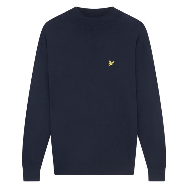 Lyle & Scott Roll Neck Sweater Navy