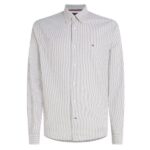 Tommy Hilfiger 1985 Flex Oxford Overhemd Groen/Wit