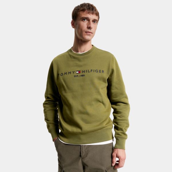 Tommy Hilfiger Logo Sweater Groen
