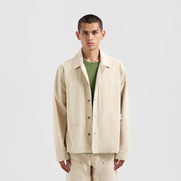 Olaf Corduroy Overshirt Off White