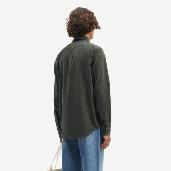 Samsøe Samsøe Liam Overshirt Donker Groen