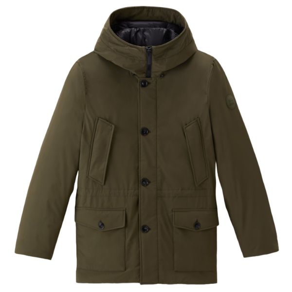 Woolrich Arctic Stretch Down Parka Donker Groen
