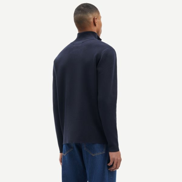 Samsøe Samsøe Gunan Turtle Neck Zip Sweater Navy