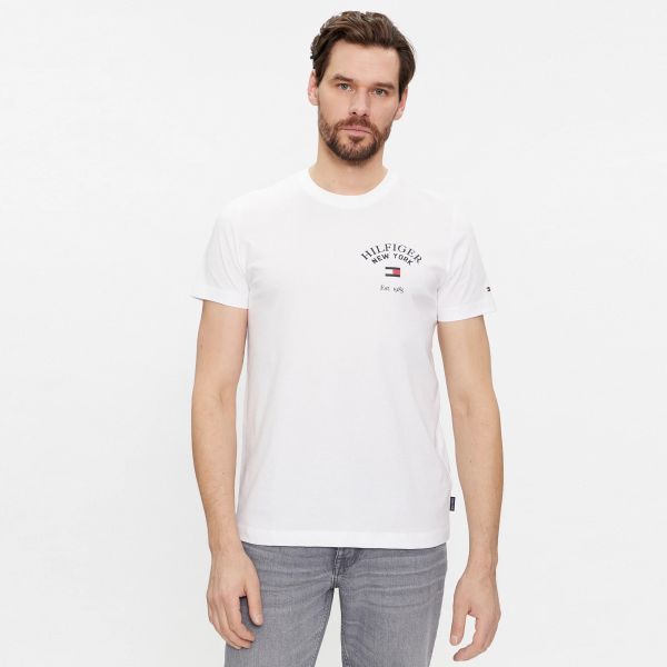Tommy Hilfiger Arched Varsity T-shirt Wit