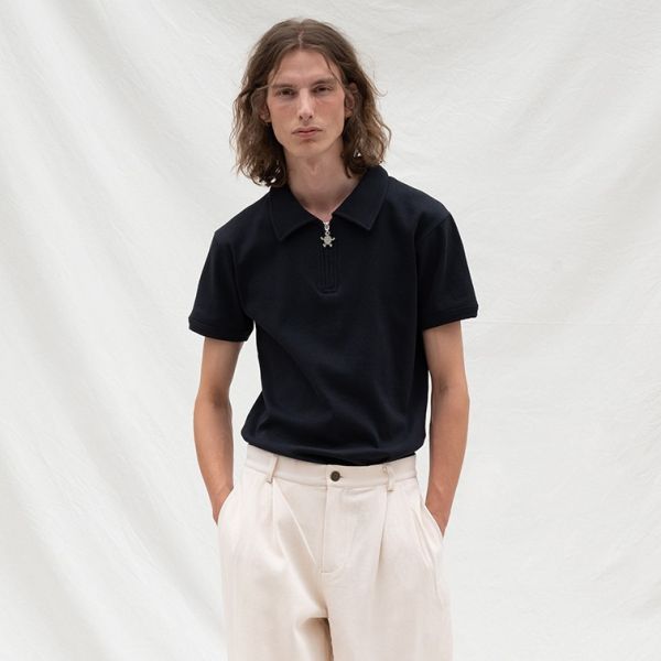 Bram's Fruit Rib Lemon Polo Zwart