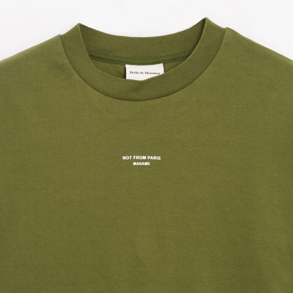 Drôle De Monsieur NFPM T-shirt Donker Groen