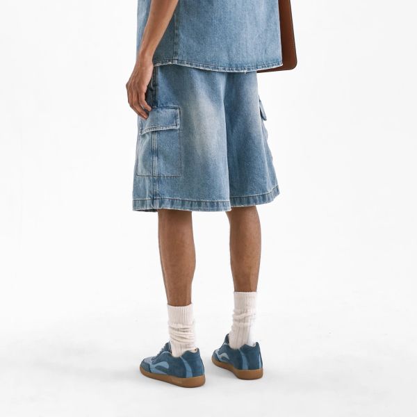 Flâneur Cargo Korte Broek Blauw