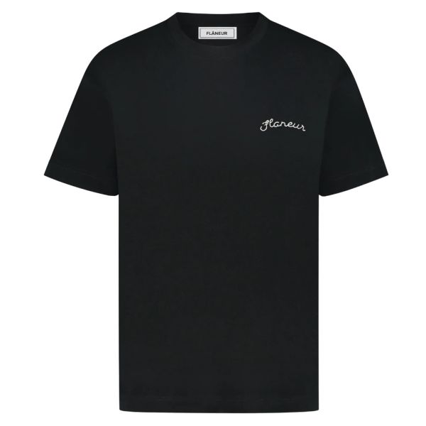 Flâneur Signature T-shirt Zwart