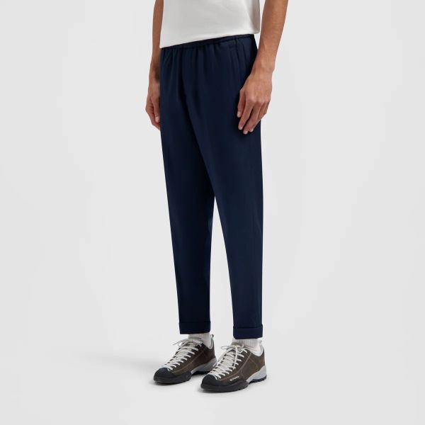 Olaf Slim Elasticated Broek Navy