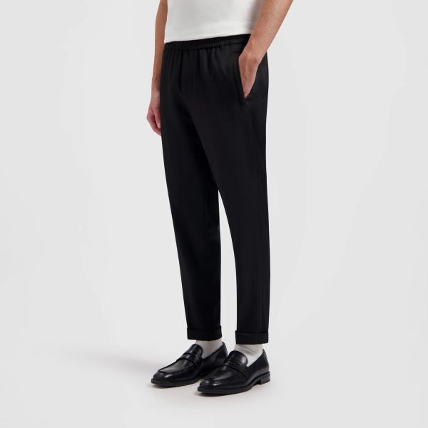 Olaf Slim Elasticated Broek Zwart