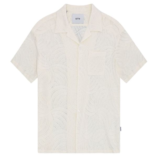 Arte Antwerp Stan Croche Overhemd Beige