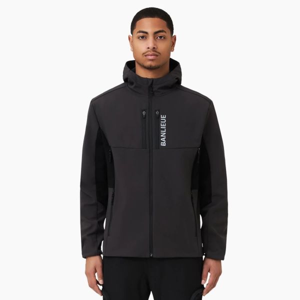 Banlieue B+ Tactical Softshell Jack Antraciet