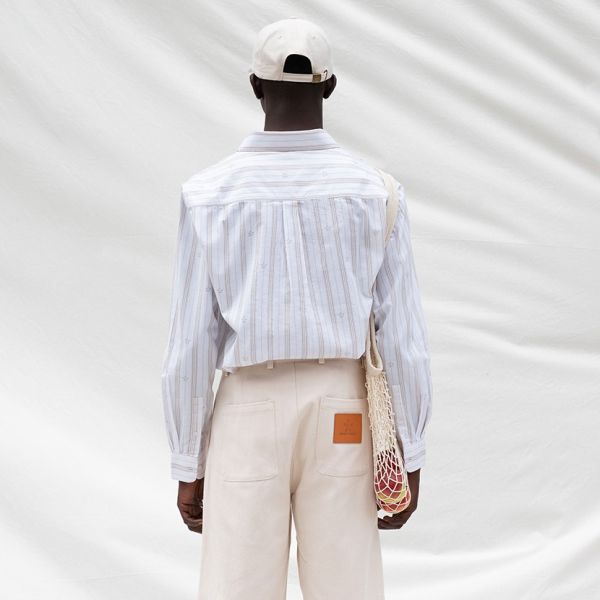 Bram's Fruit Lemon Pattern Overhemd Wit/Beige