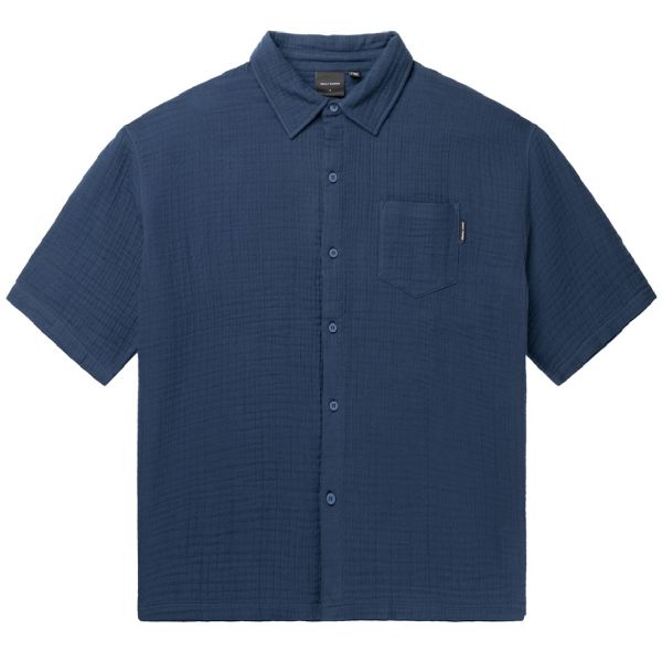 Daily Paper Enzi Seersucker Overhemd Blauw