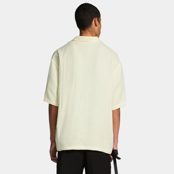 Daily Paper Enzi Seersucker Overhemd Geel