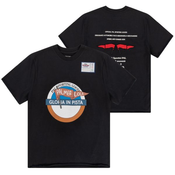 PAL Sporting Goods Gloria In Pista Souvenir T-shirt Zwart