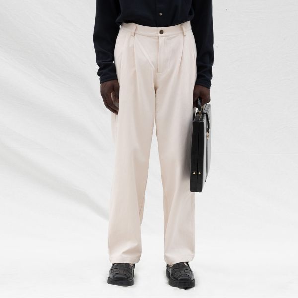 Bram's Fruit Twill Broek Off White