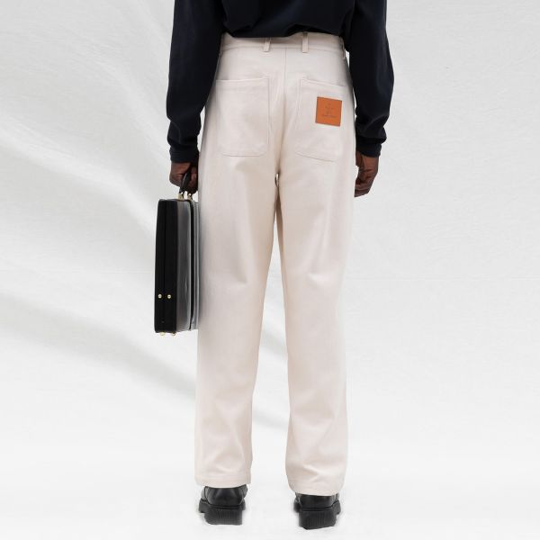 Bram's Fruit Twill Broek Off White