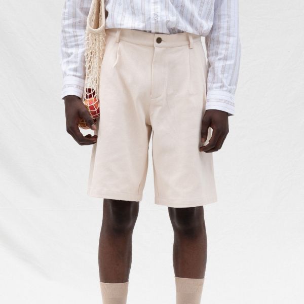 Bram's Fruit Twill Korte Broek Off White