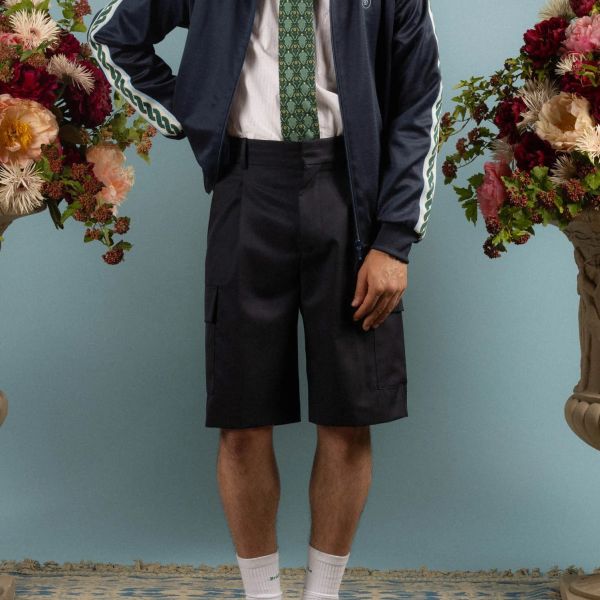 Drôle De Monsieur Laine Cargo Korte Broek Navy