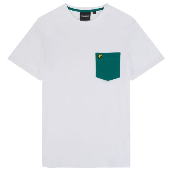 Lyle & Scott Contrast Pocket T-shirt Wit