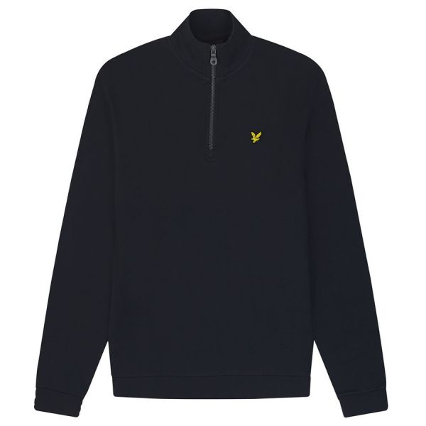 Lyle & Scott Loopback Quarter Zip Sweater Navy