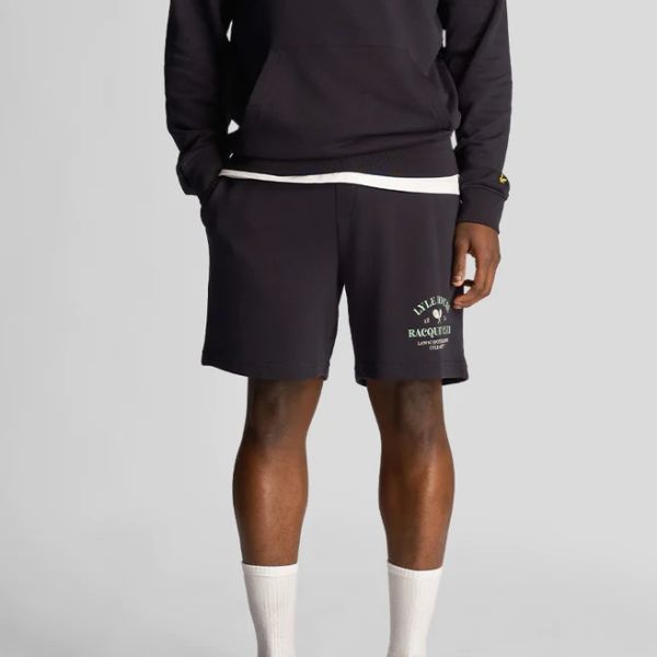 Lyle & Scott Racquet Club Graphic Korte Broek Navy