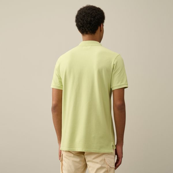 CP Company Pique Resist Dyed Polo Licht Groen